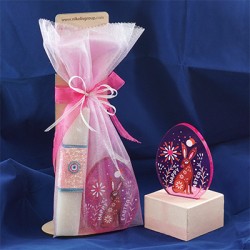 Πλέξι Ακρυλικό Επιτραπέζιο Αυγό Λαγός"HAPPY EASTER" 90x115mm