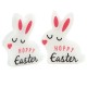 Plexi Acrylic Decorative Bunny "Hoppy Easter" 52x64mm