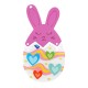 Plexi Acrylic Pendant Rabbit 34x41mm & Egg 39x36mm (2pcs/Set)