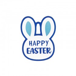Colgante de Acrílico Plexi Conejito «Happy Easter» 53 x 67 mm