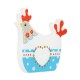 Pollo Decorativo de Acrílico Plexi con Corazón 110 x 98 mm (2 Unidades/Juego)