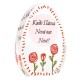 Plexi Acrylic Decorative Egg “Καλό Πάσχα Νονά Νονός” 55x70mm