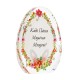 Huevo Decorativo de Acrílico Plexi «Καλό Πάσχα Μαμά Μπαμπά» 55 x 70 mm