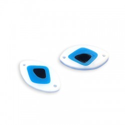 Conector de Metacrilato Oval 15x26mm (grosor 3mm)
