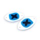 Conector de Metacrilato Oval 16x28mm (grosor 3mm)