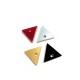 Colgante de Metacrilato Triangular 13x12mm (grosor 3mm) (Ø1.8mm)