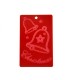 Pendentif Rectangulaire en Acrylique Plexi avec Clochettes 60 x 37 mm