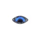 Connettore in Plexiacrilico Ovale con Occhio Portafortuna 29x14mm