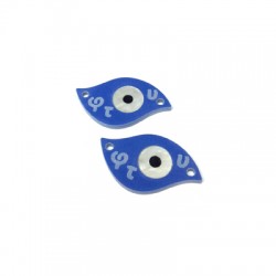 Conector de Metacrilato Ojo 'φτου' 29x17mm