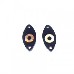 Conector de Metacrilato Ovalado con Ojo 25x11mm