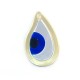 Colgante de Metacrilato Gota con Ojo de la Suerte 35x21mm