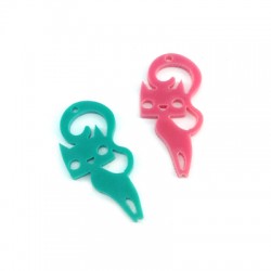 Colgante de Metacrilato Gata 30x15mm