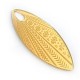 Plexi Acrylic Pendant Leaf 69x30mm