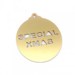 Pendentif en Acrylique Plexi « Special XMAS » 70 mm