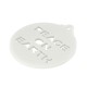Ciondolo in Plexiacrilico Adobbo Natalizio con Scritta "PEACE ON EARTH" 79mm