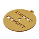 Colgante de Metacrilato Bola de Navidad "MERRY & BRIGHT" 90mm