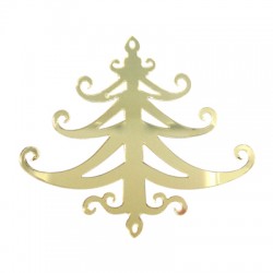 Pendentif en Acrylique Plexi en Forme D'Arbre de Noël 117 x 100 mm
