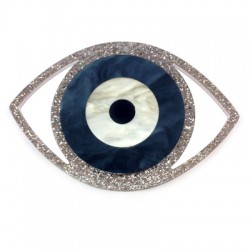 Colgante de Metacrilato Ojo de la Suerte 79x54mm