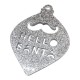 Πλέξι Ακρυλικό Μοτίφ Χριστ. Μπάλα "HELLO SANTA" 60x80mm