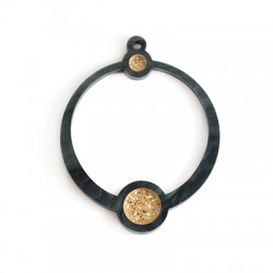 Pendentif cercle en Plexiacrylique 45x53mm