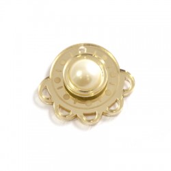 Colgante de Metacrilato con Perla 44x39mm