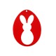 Plexi Acrylic Pendant Hare 59x46mm