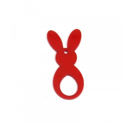 Pendentif en Acrylique Plexi Lièvre 47 x 20 mm