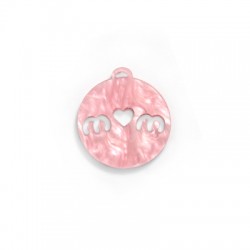 Pendentif "mum" en Plexiacrylique 30mm
