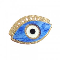 Colgante de Metacrilato con Ojo de Buena Suerte 35x50mm