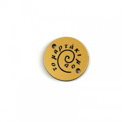 Pendentif rond en Acrylique Plexi « ΤΟ Μαρτακι ΜΟΥ » 20 mm