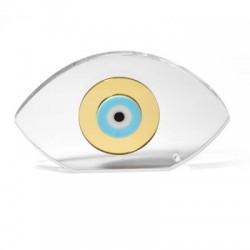 Pendentif Décoratif Double face « Evil Eye » en Acrylique Plexi 75 x 129 mm