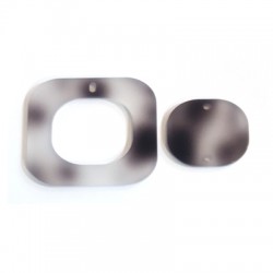 Pendente e Connettore in Plexi Quadrato 40mm (Set/2p.zzi)