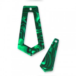 Colgante de Metacrilato Geométrico 50x26mm (Set 2 Piezas)