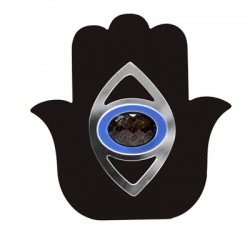 Main Décorative Hamsa (Fatima) en Acrylique Plexi avec œil Maléfique 103 x 106 mm