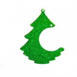 Colgante de Metacrilato Arbol de Navidad 73x96mm