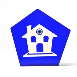 Pieza Decorativa de Metacrilato Casa con Ojo 134x127mm