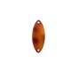 Pendentif Ovale en Acrylique Plexi 15 x 39 mm