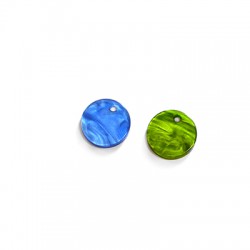 Breloque Ronde en Acrylique Plexi 15 mm