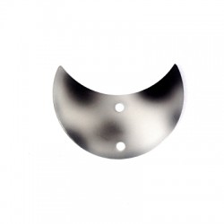 Connecteur en Acrylique Plexi Demi-Lune 30 x 21 mm