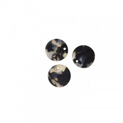 Breloque Ronde en Acrylique Plexi 20 mm