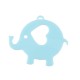Plexi Acrylic Pendant Elephant with Heart 59x46mm