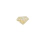 Pendentif en Acrylique Plexi en Forme de Diamant 40 x 27 mm