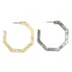 Boucle D'Oreille Hexagonale en Acrylique Plexi 50 mm
