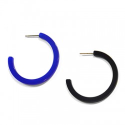 Boucle D'Oreille Cercle en Acrylique Plexi 40 mm