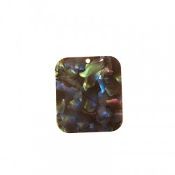 Colgante de Metacrilato Rectangular 35x40mm