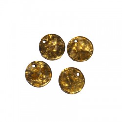 Breloque Ronde en Acrylique Plexi 14 mm