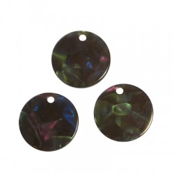 Breloque Ronde en Acrylique Plexi 20 mm
