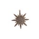 Plexi Acrylic Pendant Snowflake 45x48mm