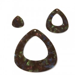 Pendentif en Acrylique Plexi 67 x 70 mm + 39 x 40 mm + 19 x 20 mm (Lot)