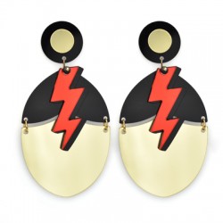 Pendentif en Acrylique Plexi Irrégulier 48 x 45 mm + 47 x 31 mm (Ensemble)